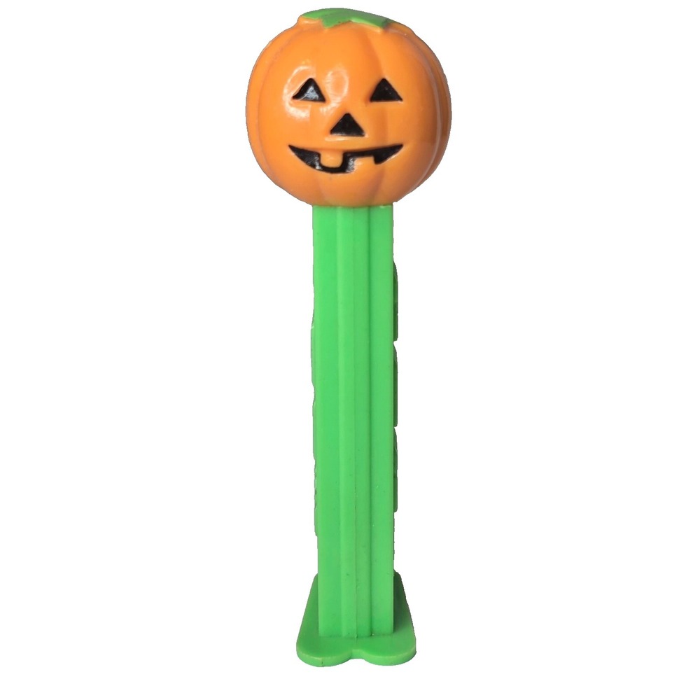 VINTAGE PEZ PUMPKIN HEAD JACK O'‎ LANTERN DISPENSER WITH FEET COLLECTIBLE EUC